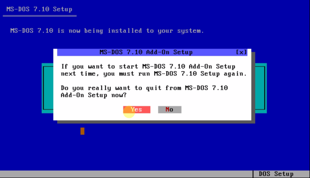 ms dos install iso